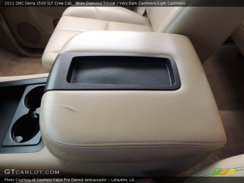 White Diamond Tricoat / Very Dark Cashmere/Light Cashmere 2011 GMC Sierra 1500 SLT Crew Cab
