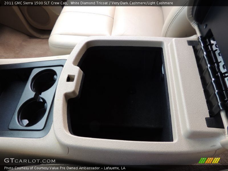White Diamond Tricoat / Very Dark Cashmere/Light Cashmere 2011 GMC Sierra 1500 SLT Crew Cab