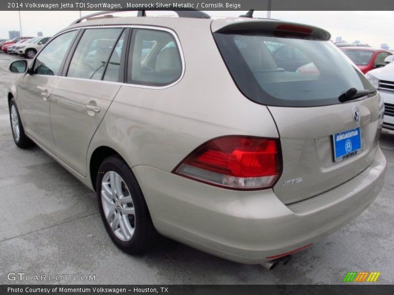 Moonrock Silver Metallic / Cornsilk Beige 2014 Volkswagen Jetta TDI SportWagen