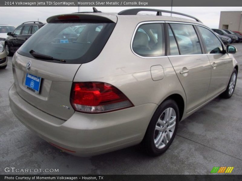 Moonrock Silver Metallic / Cornsilk Beige 2014 Volkswagen Jetta TDI SportWagen