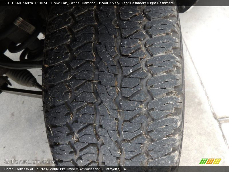 White Diamond Tricoat / Very Dark Cashmere/Light Cashmere 2011 GMC Sierra 1500 SLT Crew Cab