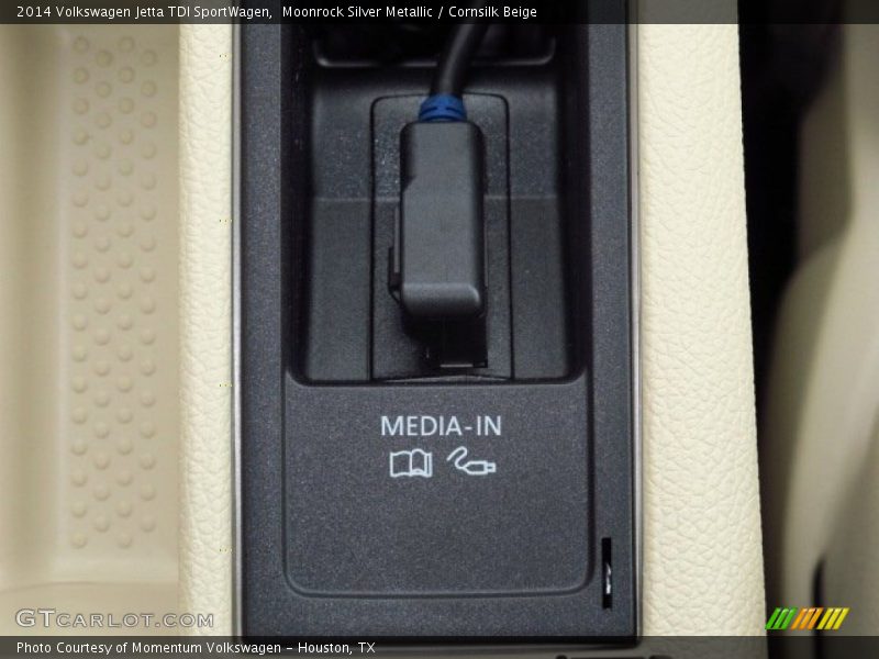 Moonrock Silver Metallic / Cornsilk Beige 2014 Volkswagen Jetta TDI SportWagen