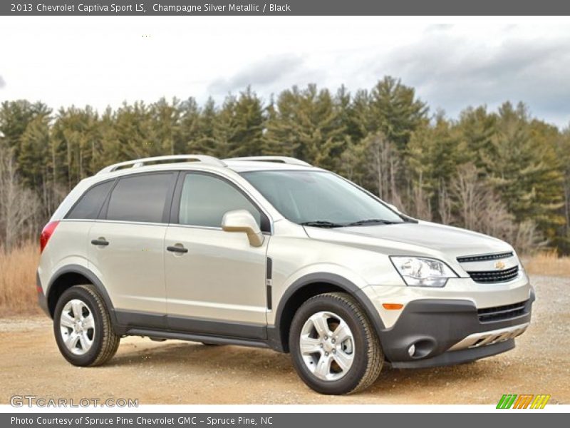 Champagne Silver Metallic / Black 2013 Chevrolet Captiva Sport LS