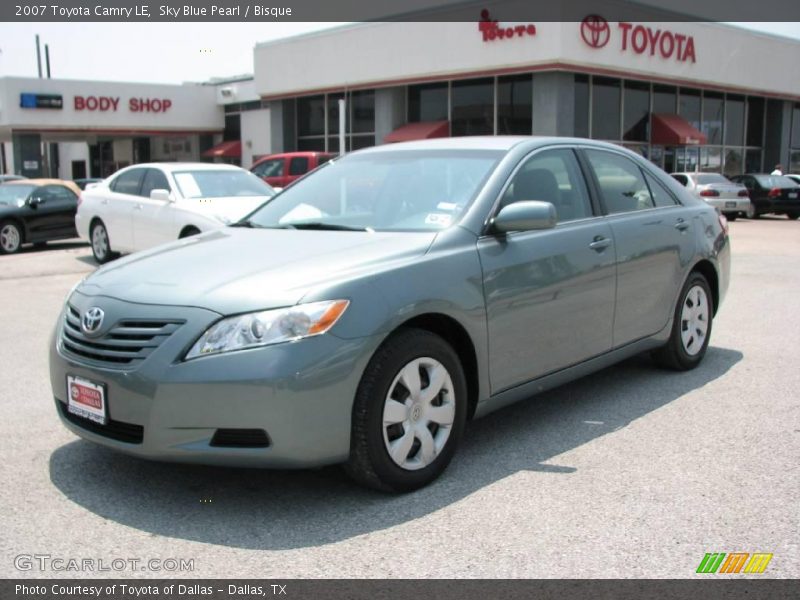Sky Blue Pearl / Bisque 2007 Toyota Camry LE