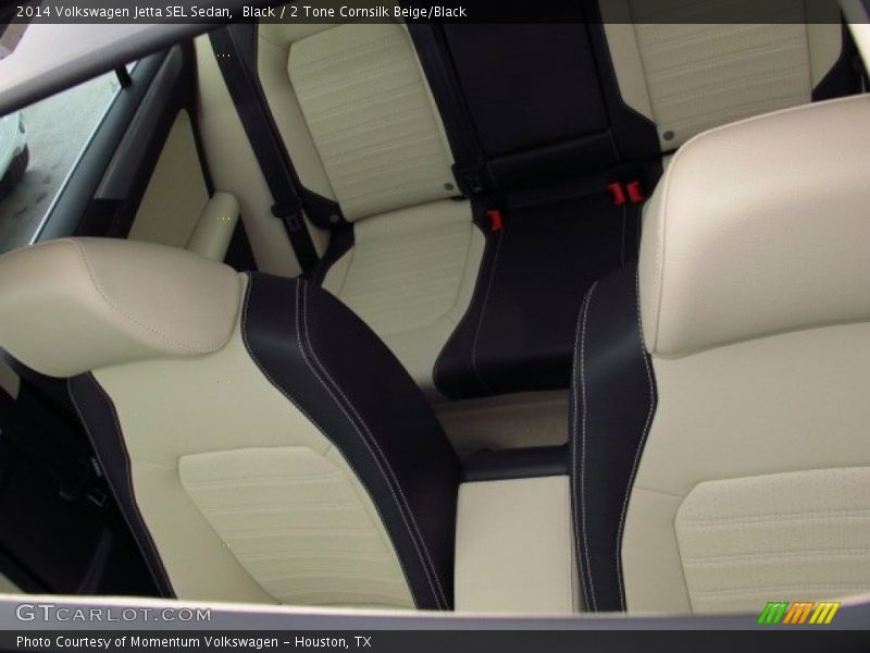 Black / 2 Tone Cornsilk Beige/Black 2014 Volkswagen Jetta SEL Sedan