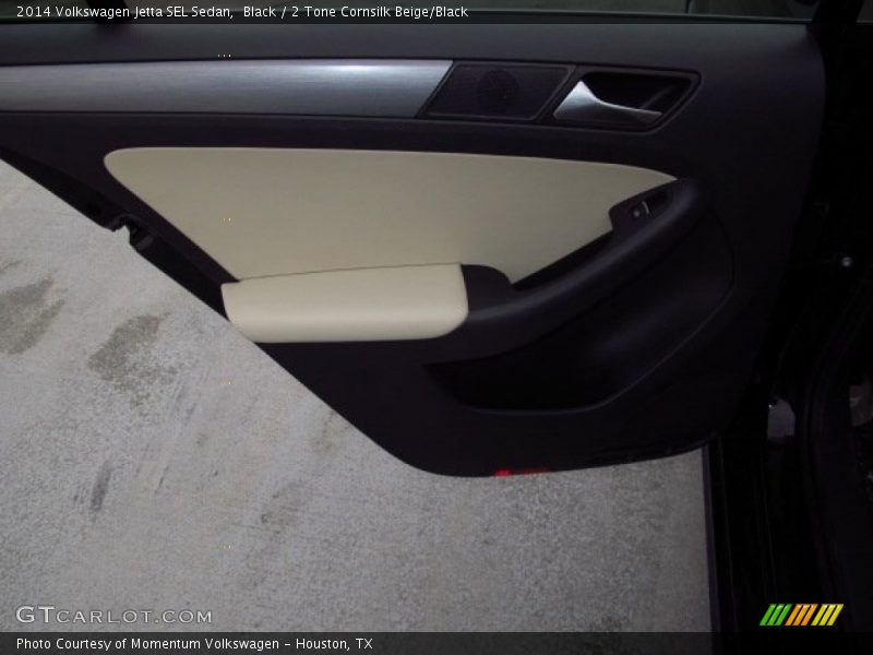 Black / 2 Tone Cornsilk Beige/Black 2014 Volkswagen Jetta SEL Sedan