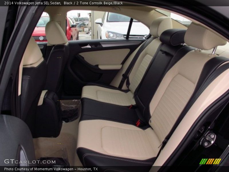 Black / 2 Tone Cornsilk Beige/Black 2014 Volkswagen Jetta SEL Sedan