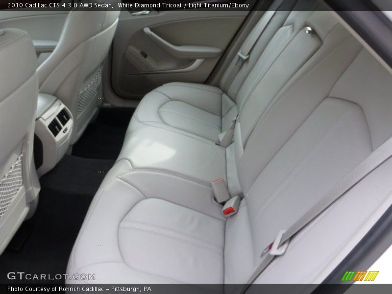 Rear Seat of 2010 CTS 4 3.0 AWD Sedan