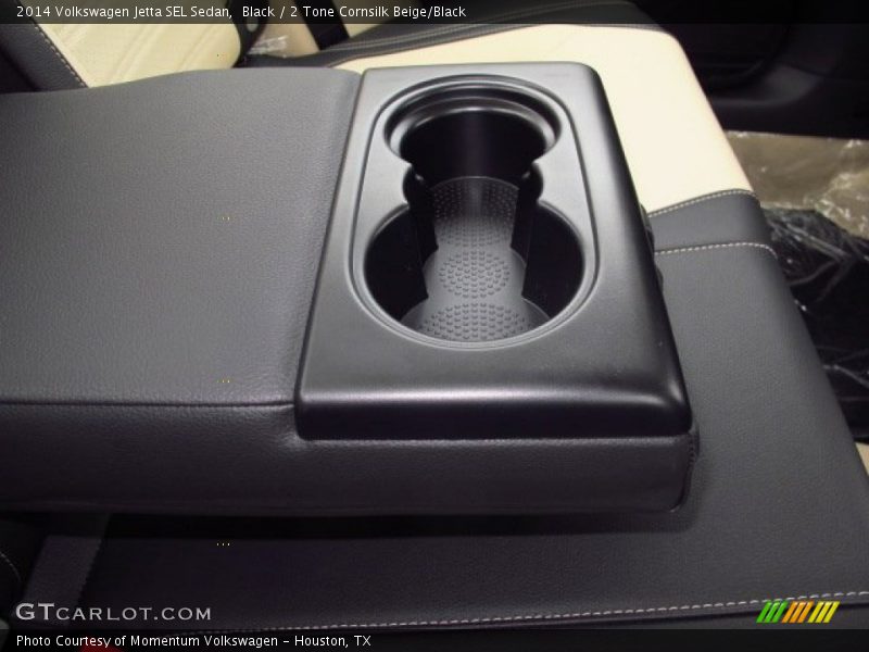 Black / 2 Tone Cornsilk Beige/Black 2014 Volkswagen Jetta SEL Sedan