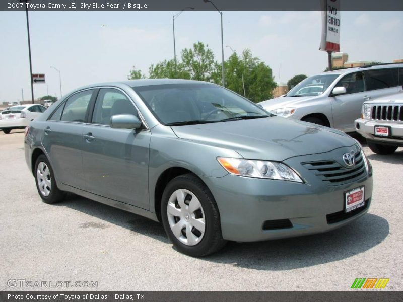 Sky Blue Pearl / Bisque 2007 Toyota Camry LE