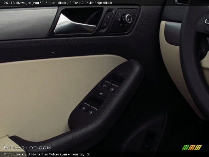 Black / 2 Tone Cornsilk Beige/Black 2014 Volkswagen Jetta SEL Sedan