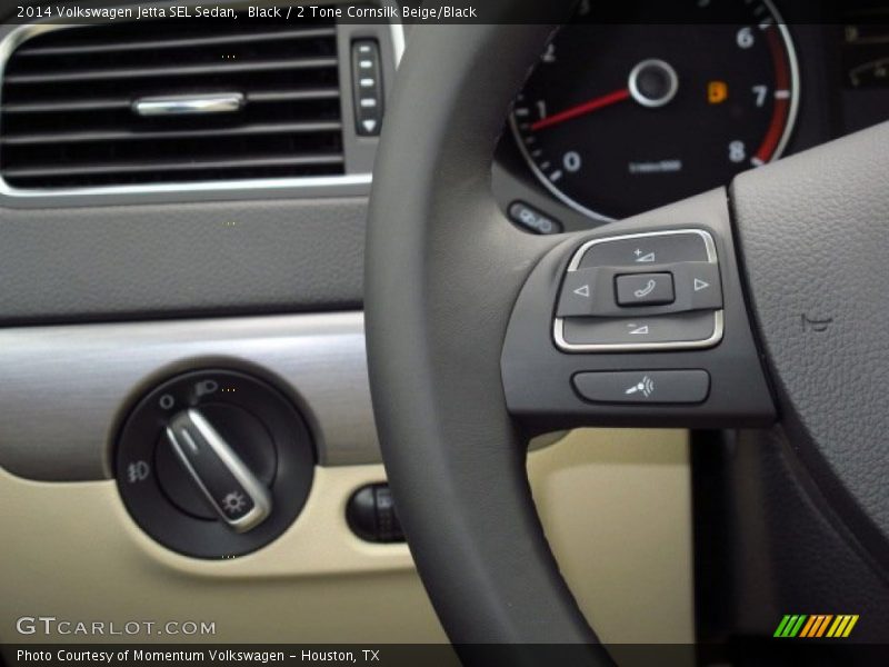 Black / 2 Tone Cornsilk Beige/Black 2014 Volkswagen Jetta SEL Sedan