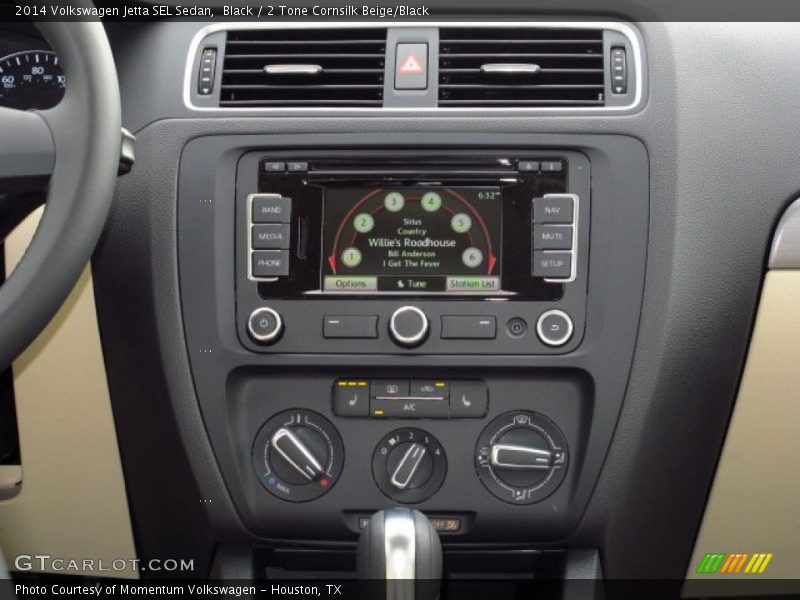 Black / 2 Tone Cornsilk Beige/Black 2014 Volkswagen Jetta SEL Sedan