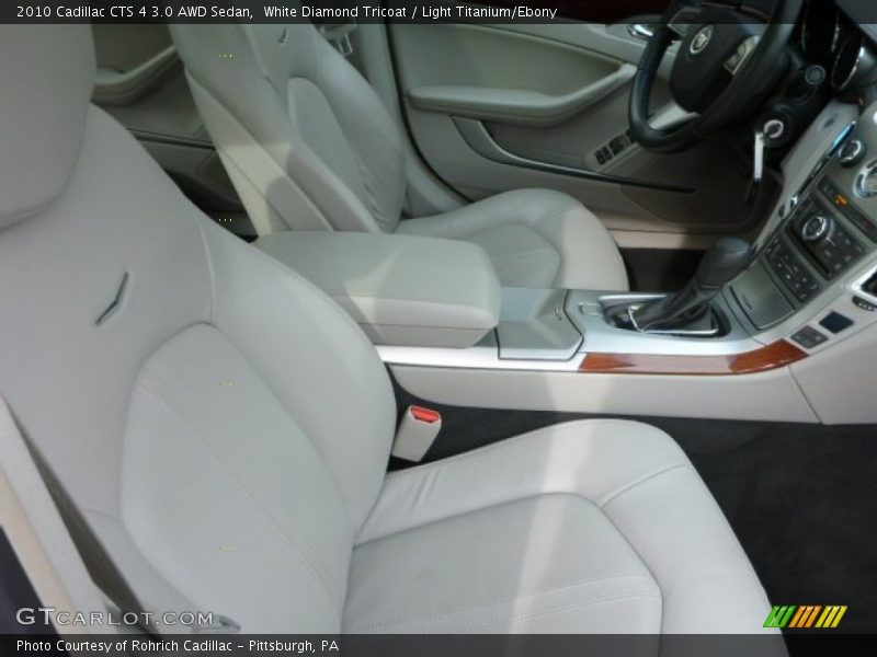White Diamond Tricoat / Light Titanium/Ebony 2010 Cadillac CTS 4 3.0 AWD Sedan
