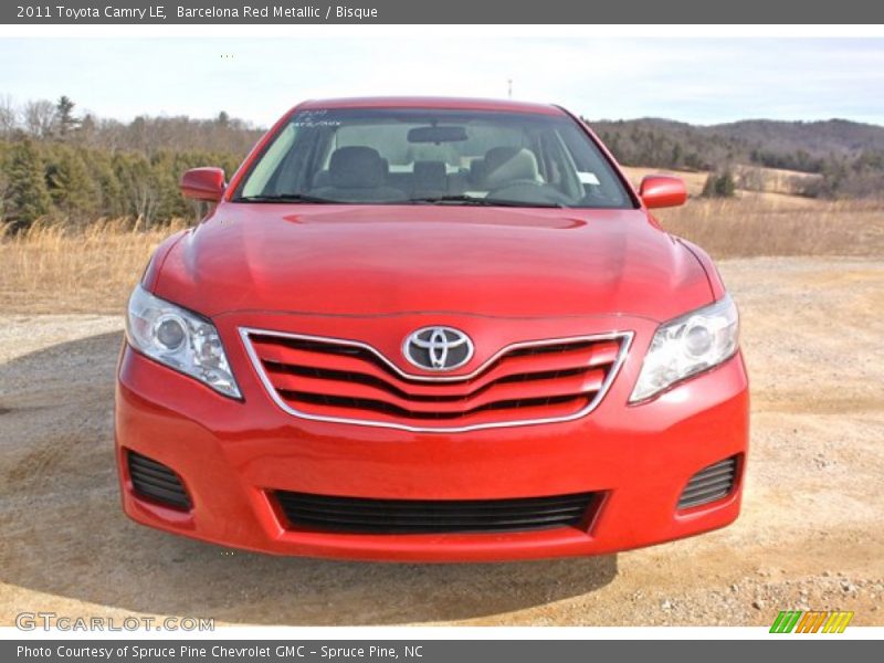 Barcelona Red Metallic / Bisque 2011 Toyota Camry LE