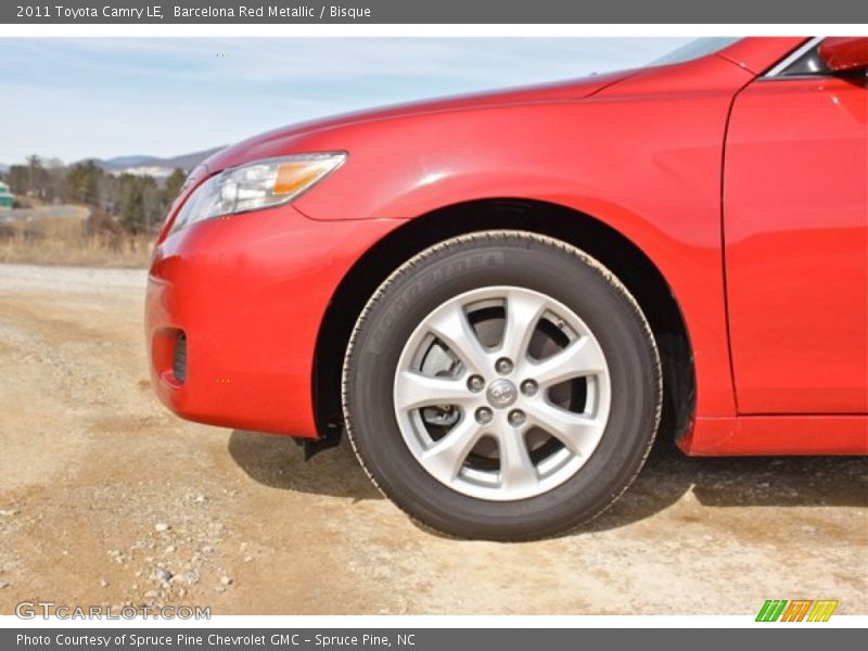 Barcelona Red Metallic / Bisque 2011 Toyota Camry LE