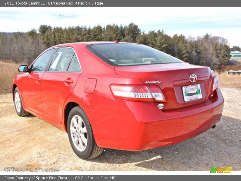 Barcelona Red Metallic / Bisque 2011 Toyota Camry LE