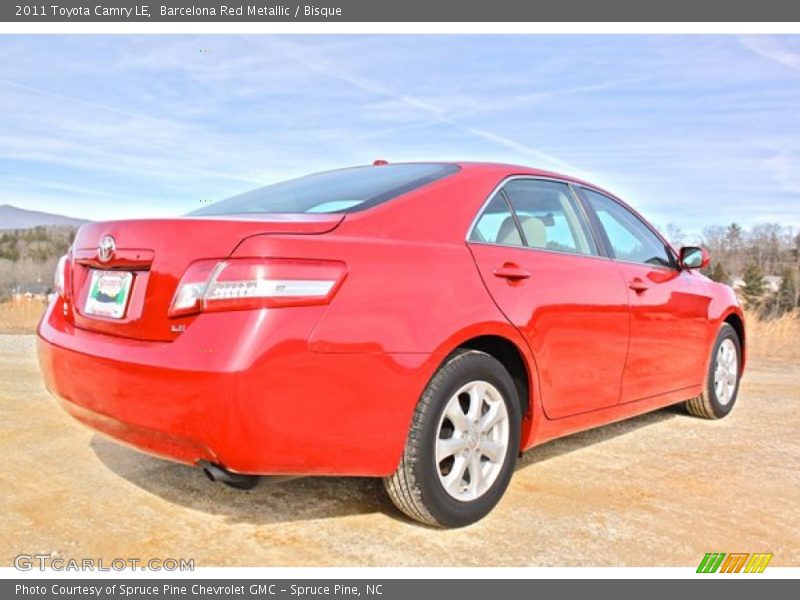 Barcelona Red Metallic / Bisque 2011 Toyota Camry LE