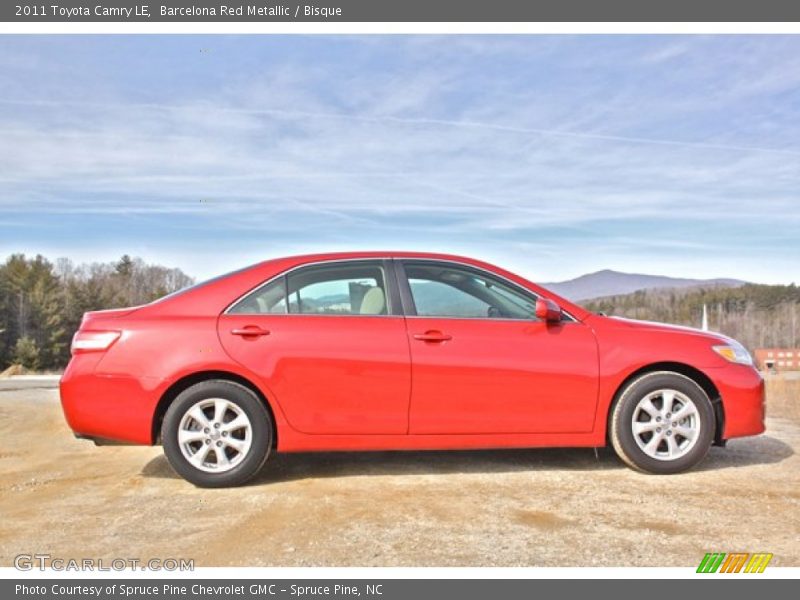 Barcelona Red Metallic / Bisque 2011 Toyota Camry LE