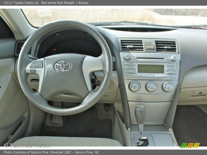 Barcelona Red Metallic / Bisque 2011 Toyota Camry LE