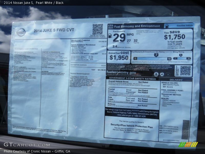  2014 Juke S Window Sticker