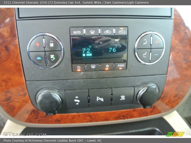 Summit White / Dark Cashmere/Light Cashmere 2011 Chevrolet Silverado 1500 LTZ Extended Cab 4x4