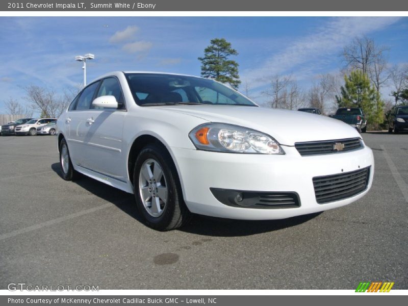 Summit White / Ebony 2011 Chevrolet Impala LT