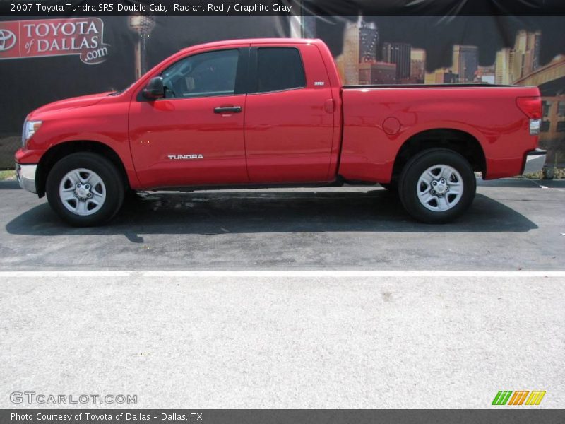 Radiant Red / Graphite Gray 2007 Toyota Tundra SR5 Double Cab