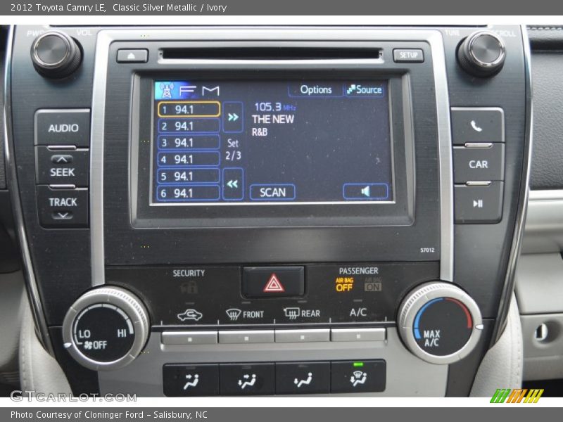 Classic Silver Metallic / Ivory 2012 Toyota Camry LE
