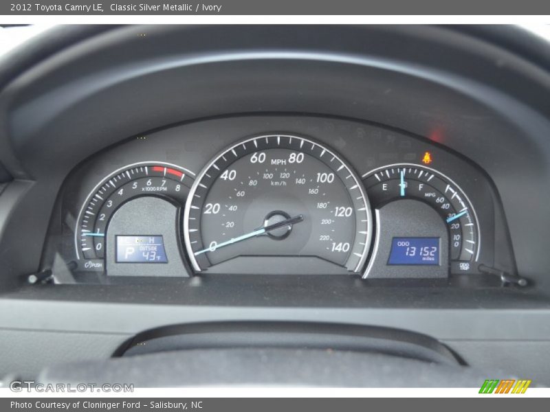 Classic Silver Metallic / Ivory 2012 Toyota Camry LE