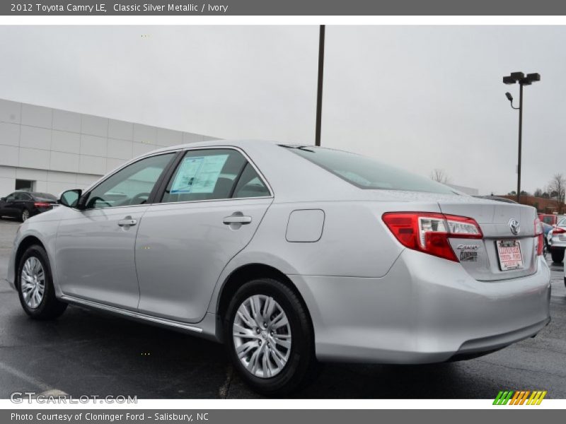 Classic Silver Metallic / Ivory 2012 Toyota Camry LE