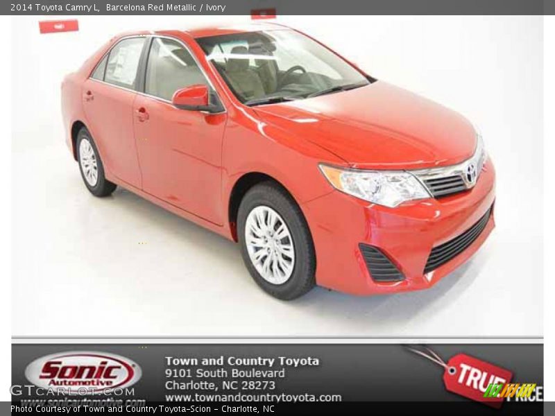 Barcelona Red Metallic / Ivory 2014 Toyota Camry L