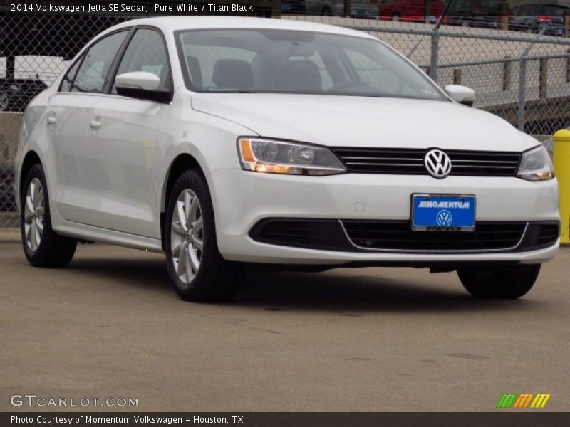 Pure White / Titan Black 2014 Volkswagen Jetta SE Sedan