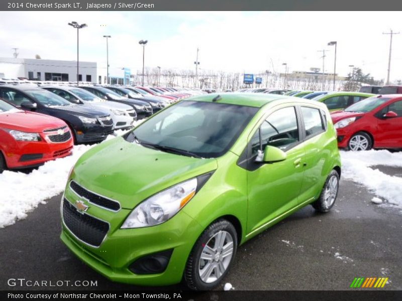 Jalapeno / Silver/Green 2014 Chevrolet Spark LT