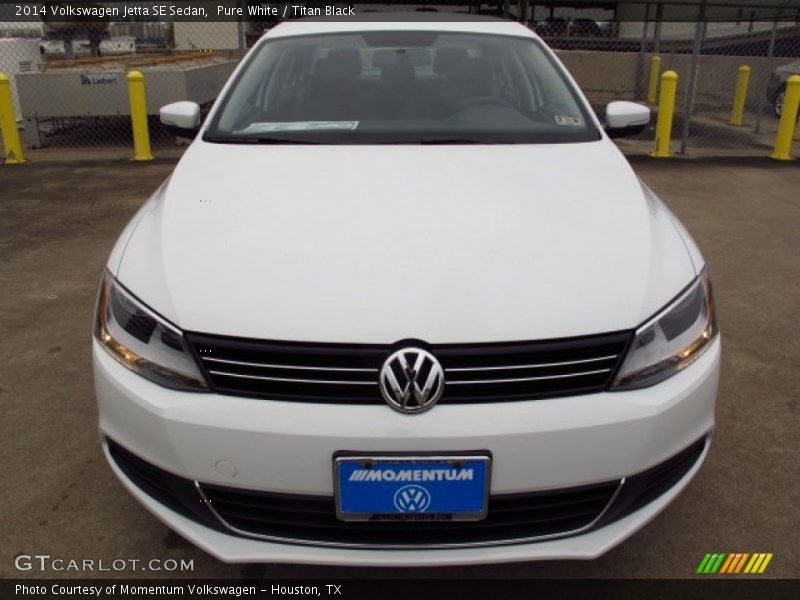 Pure White / Titan Black 2014 Volkswagen Jetta SE Sedan
