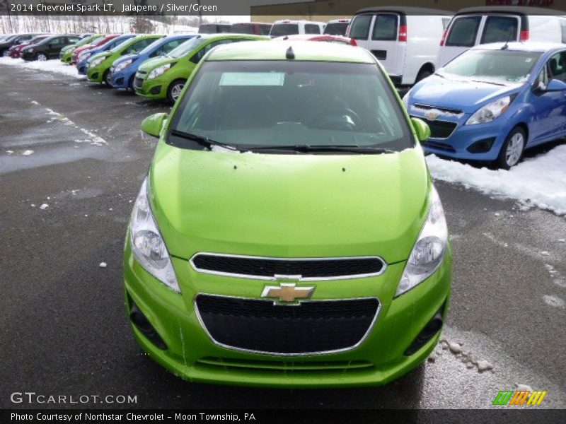 Jalapeno / Silver/Green 2014 Chevrolet Spark LT