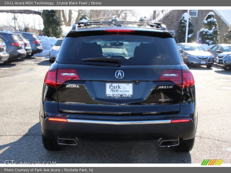 Crystal Black Pearl / Ebony 2011 Acura MDX Technology