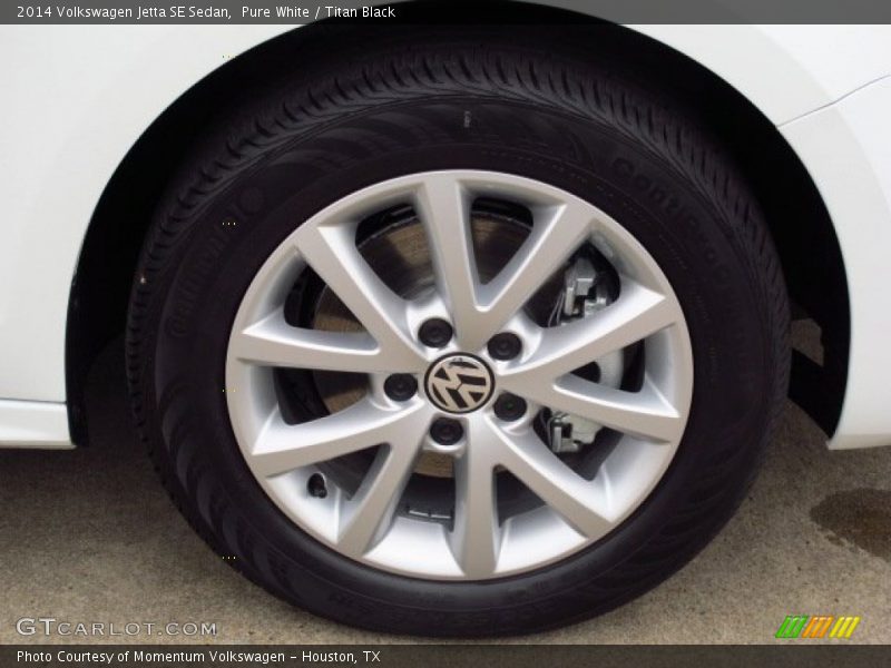 Pure White / Titan Black 2014 Volkswagen Jetta SE Sedan