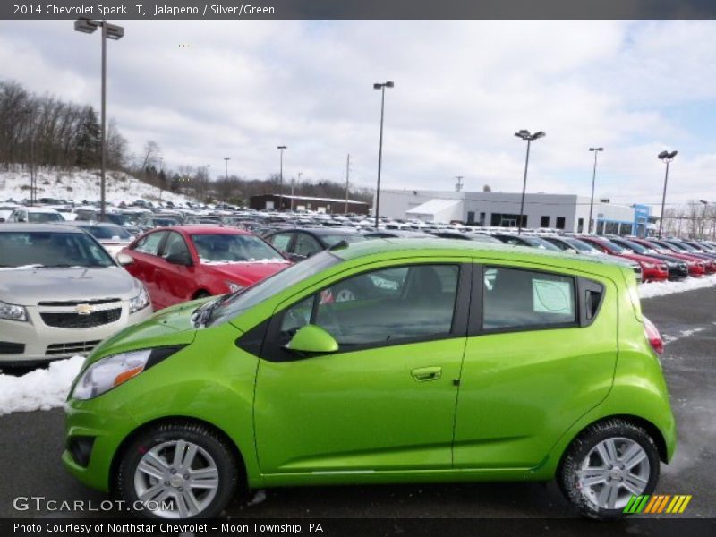 Jalapeno / Silver/Green 2014 Chevrolet Spark LT