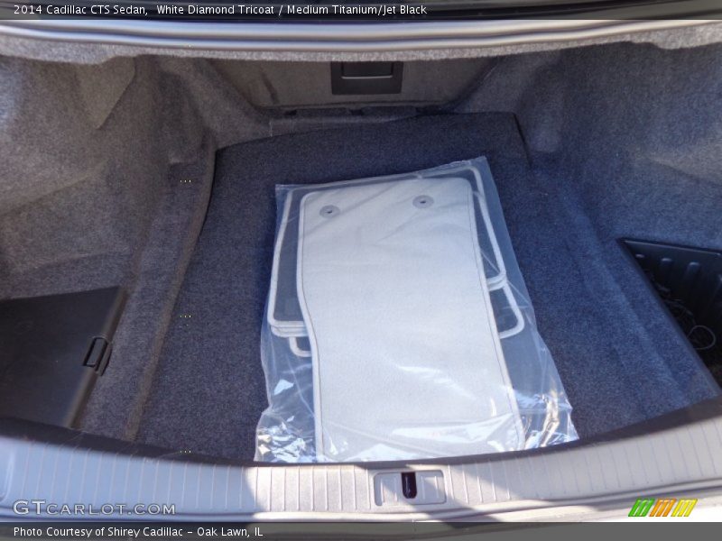 White Diamond Tricoat / Medium Titanium/Jet Black 2014 Cadillac CTS Sedan