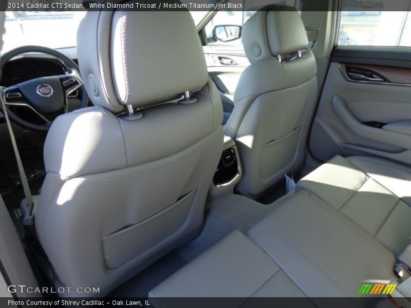 White Diamond Tricoat / Medium Titanium/Jet Black 2014 Cadillac CTS Sedan