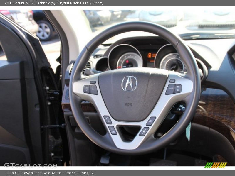 Crystal Black Pearl / Ebony 2011 Acura MDX Technology