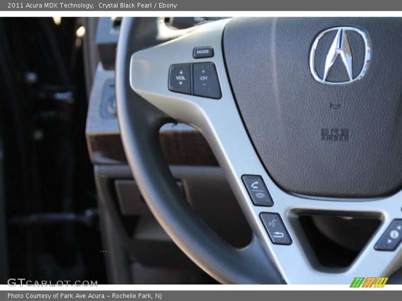 Crystal Black Pearl / Ebony 2011 Acura MDX Technology