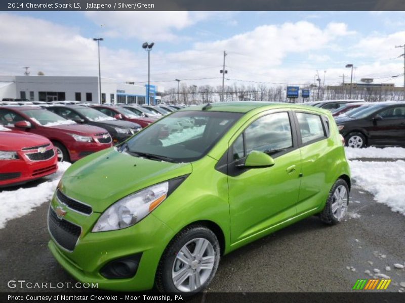 Jalapeno / Silver/Green 2014 Chevrolet Spark LS