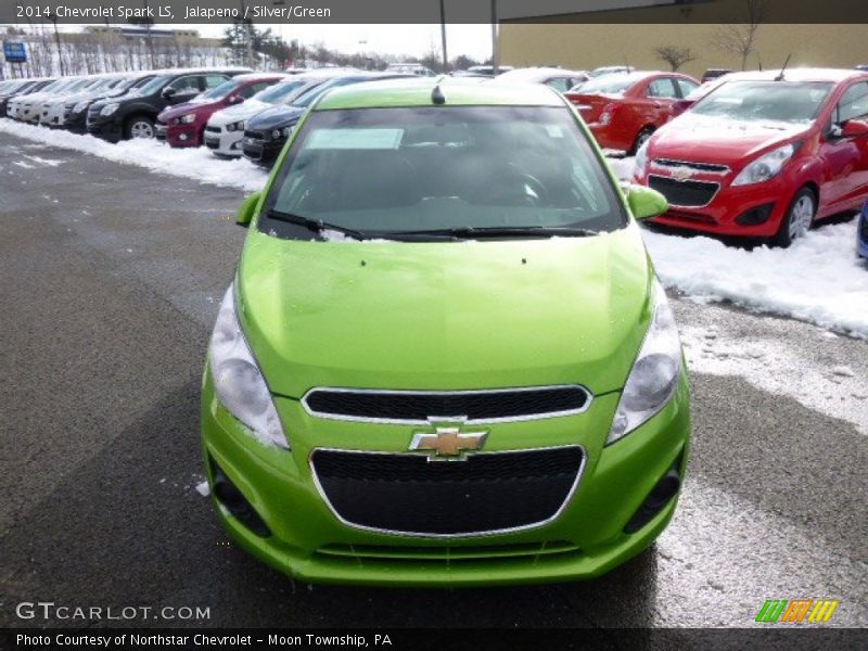 Jalapeno / Silver/Green 2014 Chevrolet Spark LS