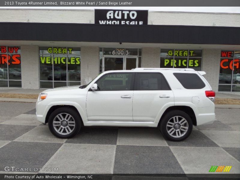 Blizzard White Pearl / Sand Beige Leather 2013 Toyota 4Runner Limited