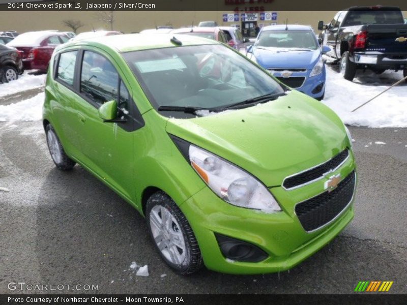 Jalapeno / Silver/Green 2014 Chevrolet Spark LS