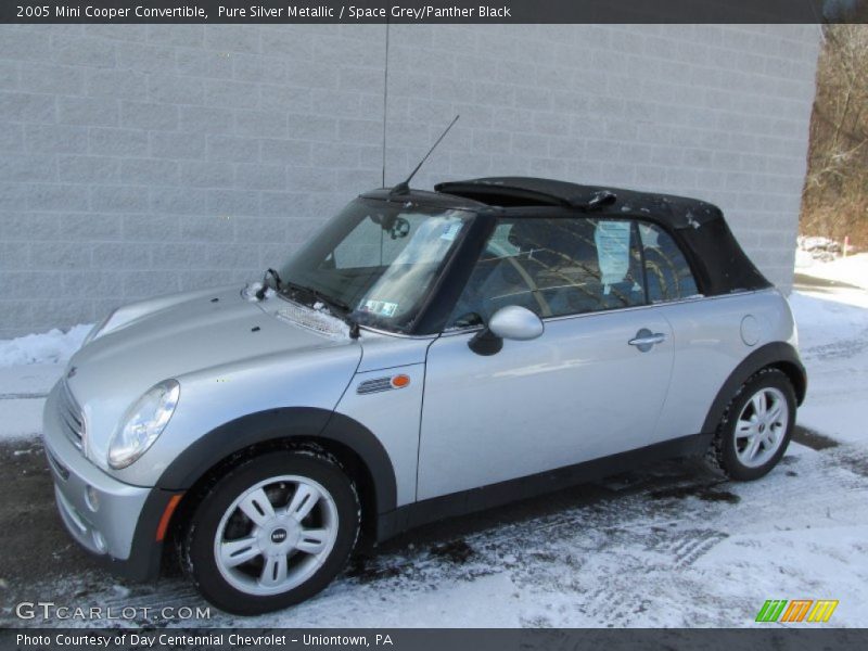 Pure Silver Metallic / Space Grey/Panther Black 2005 Mini Cooper Convertible