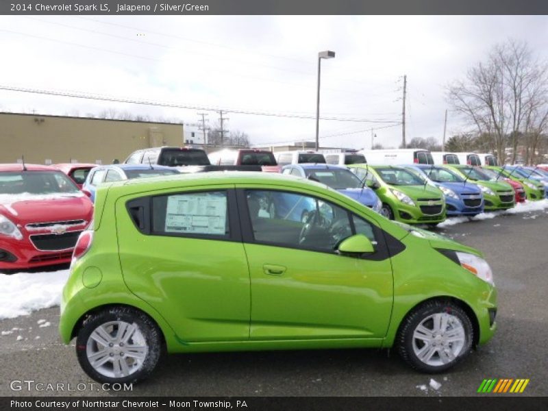 Jalapeno / Silver/Green 2014 Chevrolet Spark LS