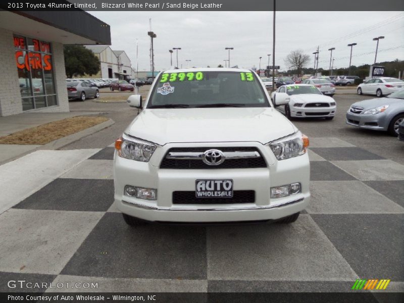 Blizzard White Pearl / Sand Beige Leather 2013 Toyota 4Runner Limited